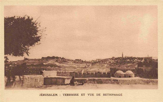 73965441 Jerusalem Yerushalayim Israel Terrace and view of Bethphagé