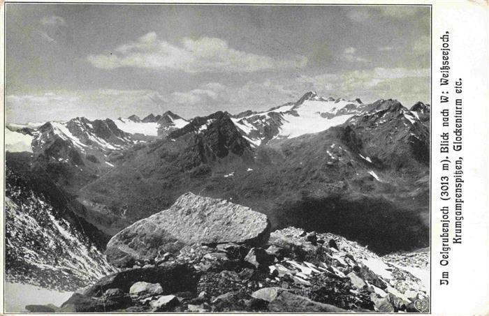 73965784 St Leonhard Pitztal Tirol AT Gebirgspanorama Oelgrubenjoch Blick nach W