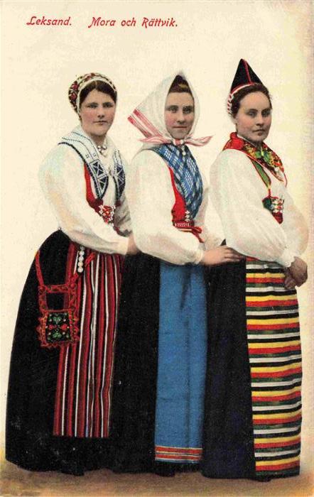 73965819 Leksand Sweden Mora och Raettvik traditional costumes