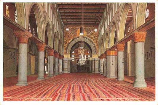 73965838 Jerusalem Yerushalayim Israel Aksâ Mosque interior from entrance