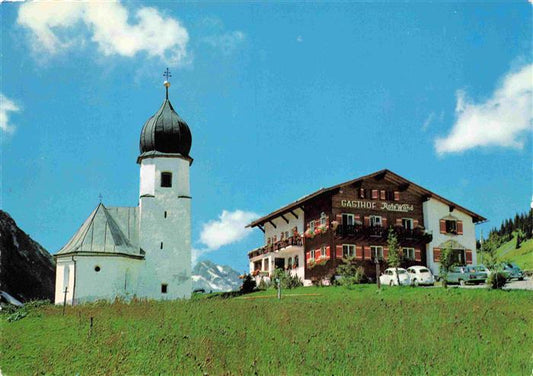 73966066 Zug Lech Vorarlberg AT Gasthof Rote Wand Kirche