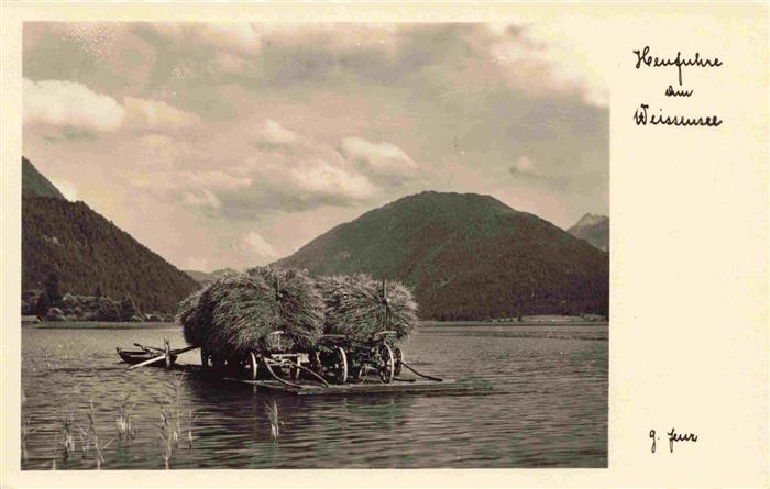 73965607 Weissensee Kaernten AT Heufuhre auf dem Weissensee