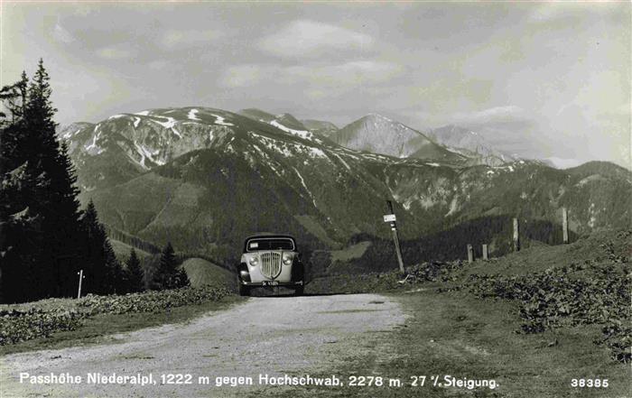 73965631 Niederalpl Muerzsteg Steiermark AT Passhoehe mit Hochschwab