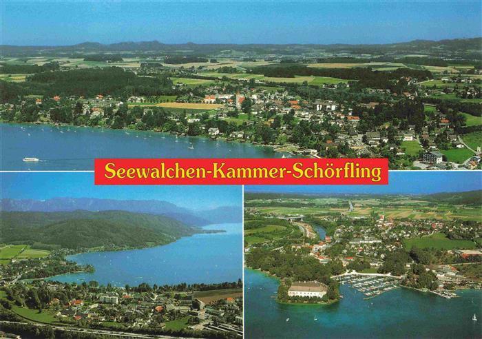 73965670 Seewalchen Attersee AT Fliegeraufnahme mit Kammer Schoerfling