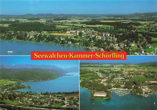 73965670 Seewalchen Attersee AT Fliegeraufnahme mit Kammer Schoerfling