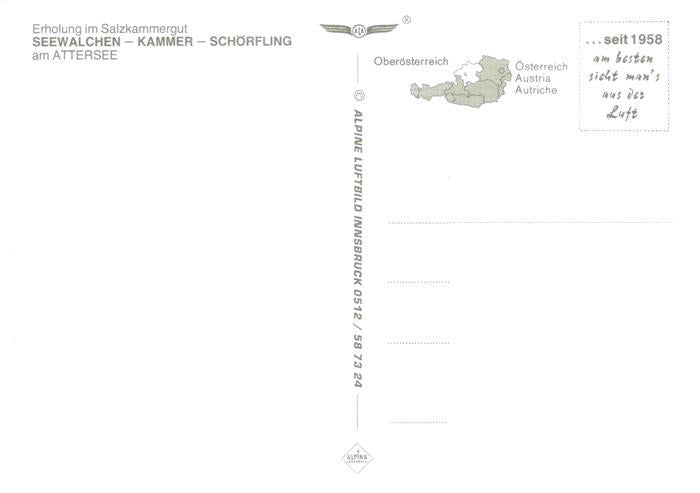 73965670 Seewalchen Attersee AT Fliegeraufnahme mit Kammer Schoerfling