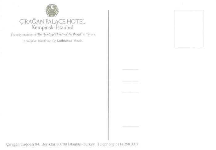 73966085 Istanbul Constantinople TK Kempinski Ciragan Palace Hotel