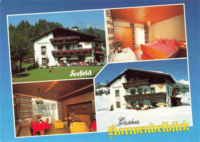 73966255 Seefeld Tirol Gaestehaus Karwendelblick Gastraum Zimmer