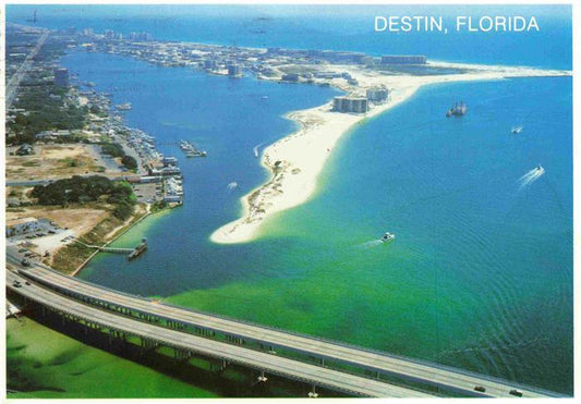 73966315 Destin Florida USA Aerial panoramic view of Destin Harbor