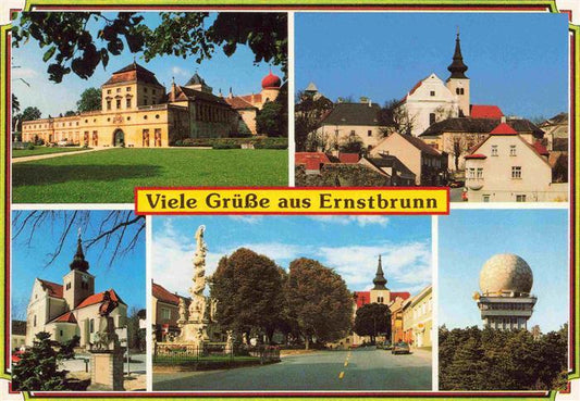 73966322 Ernstbrunn Schloss Kirche Pfarrkirche Hauptplatz Radarstation