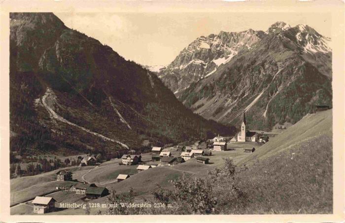 73966341 Mittelberg Vorarlberg AT Panorama Blick gegen Widderstein