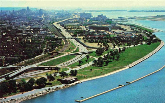 73966628 Toronto Canada The Frederick G. Gardiner Expressway aerial view