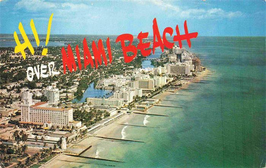 73966630 Miami Beach Panorama Hotel Row Indian Creak Atlantic Ocean aerial view