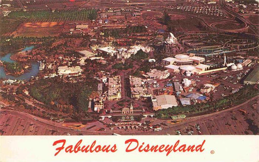 73966631 Disneyland California Walt Disney's magic kingdom aerial view