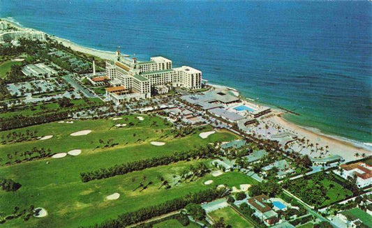 73966642 Palm Beach Florida USA Aerial view Breakers Hotel Golf Course along the