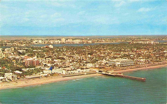 73966644 Palm Beach Florida USA Aerial view of the Palm Beaches from the Atlanti