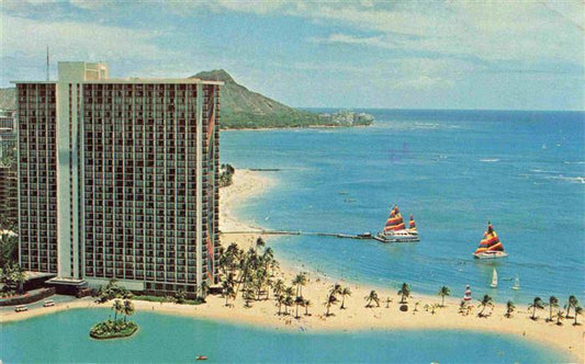 73966651 Waikiki Honolulu Hawaii USA Hilton Hawaiian Village Beach