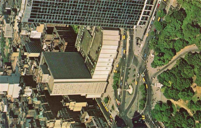 73966654 NEW YORK City USA Aerial view of Columbus Circle New York Coliseum Gulf