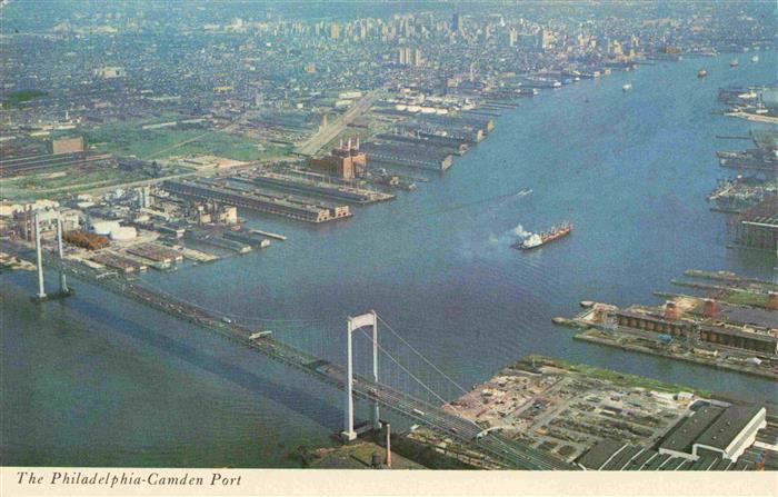 73966659 Philadelphia  Pennsylvania USA The Philadelphia Camden Port aerial view