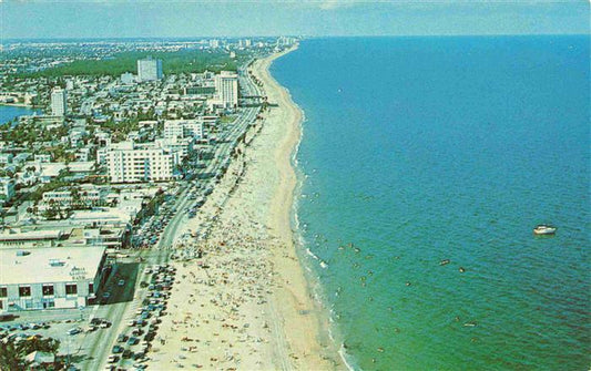 73966662 Fort Lauderdale Florida USA Aerial view of the fabulous 6 mile beach At