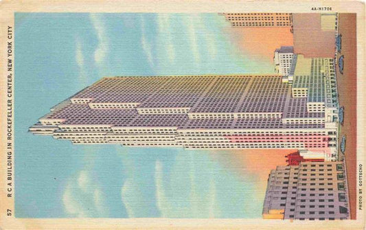 73966686 NEW YORK City USA RCA Building in Rockefeller Center Illustration