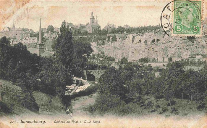 73966550 LUXEMBOURG  Luxemburg Rochers du Bock et Ville haute