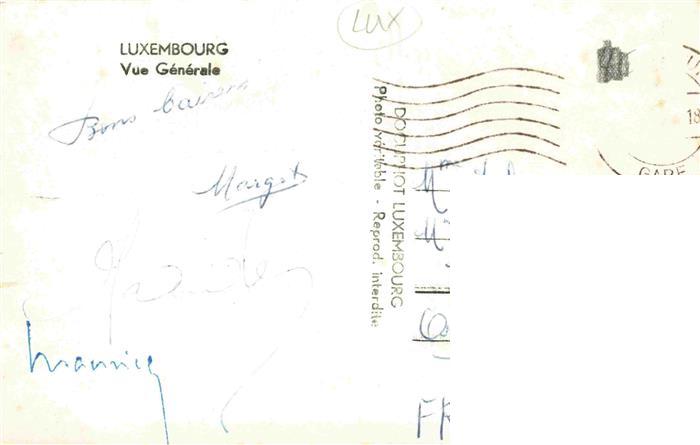 73966552 LUXEMBOURG  Luxemburg Vue generale