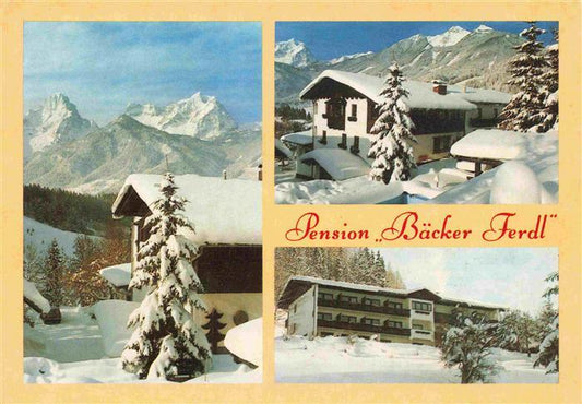 73966593 Hinterstoder Oberoesterreich AT Pension Baecker Ferdl Winterpanorama