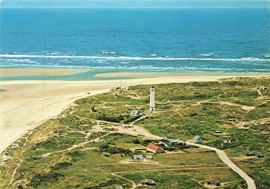 73966812 Blavand Blaavand DK The Lighthouse aerial photograph