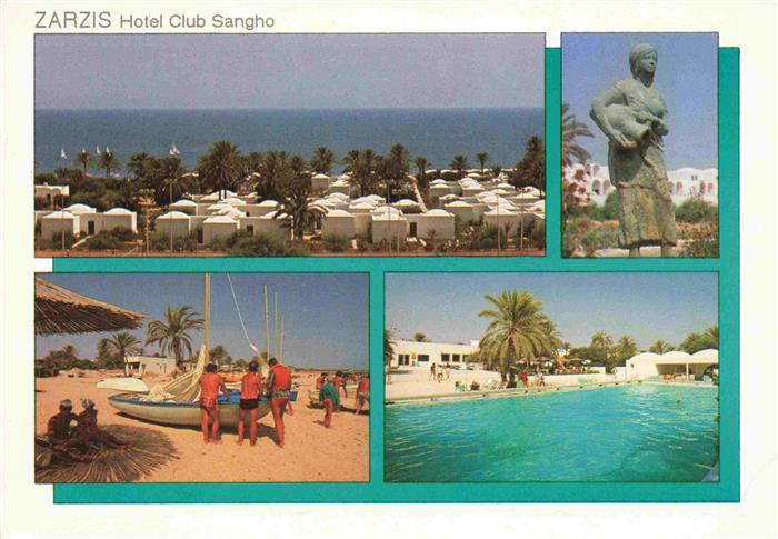 73967031 Zarzis Tunisie Panorama Statue Beach Party Piscine