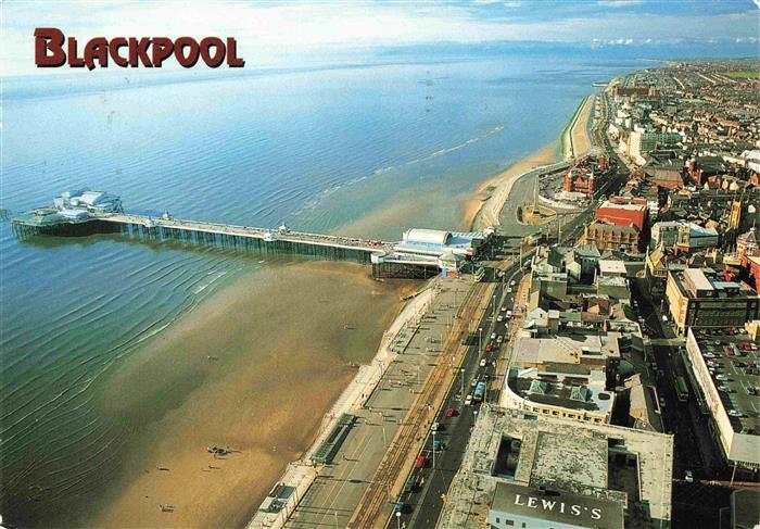 73967034 Blackpool UK aerial photograph with pier