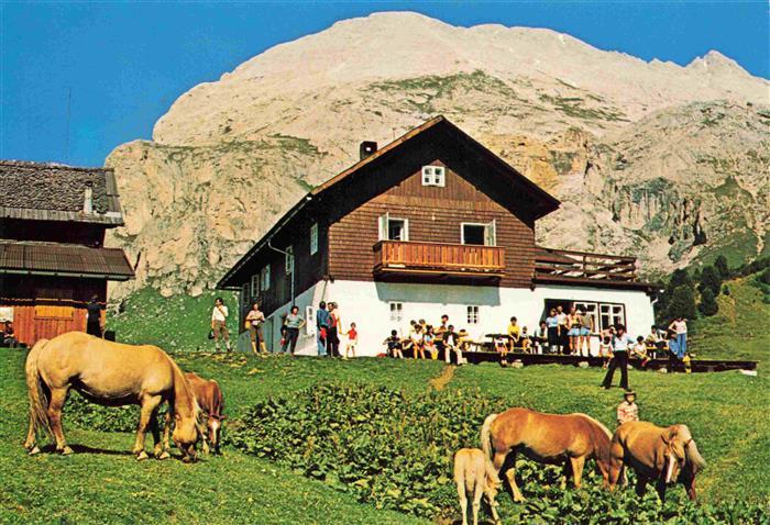 73969311 Seiseralm Alpe di Siusi Trentino IT Berggasthof Zallinger Pferde