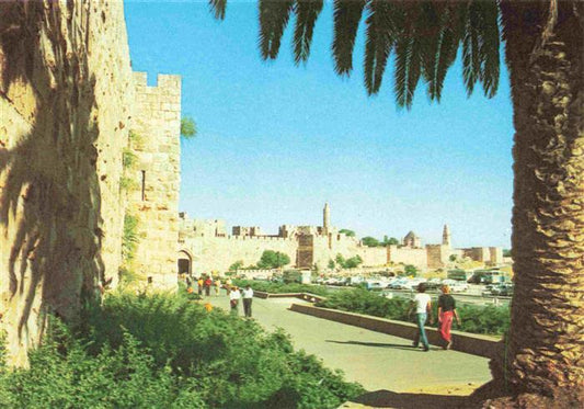 73969350 Jerusalem  Yerushalayim Israel Jaffa Gate and the Citadel Jaffa Tor