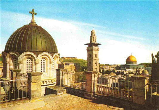 73969389 Jérusalem Yerushalayim Israël Chapelle d'Ecco Homo Minaret Dôme du