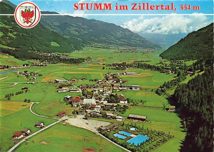 73969400 Stumm Zillertal AT Fliegeraufnahme