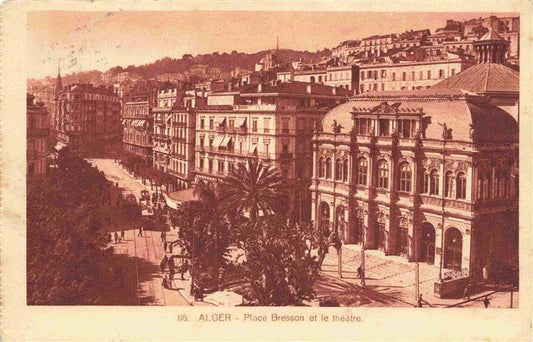 73969095 ALGER Algier Algerie Place Bresson et le theatre