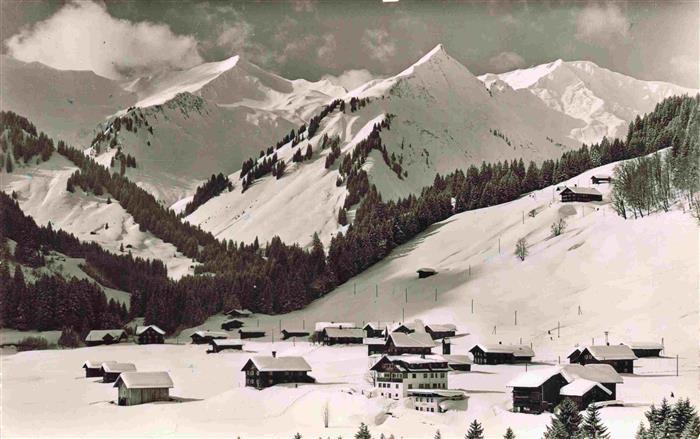 73969198 Boedmen Mittelberg Vorarlberg AT Kleinwalsertal mit Guentlispitze und H