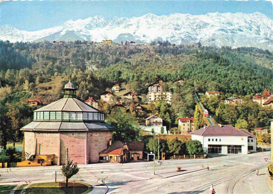 73969508 INNSBRUCK Tirol AT Rundgemaelde mit Hungerburgbahn und Nordkette