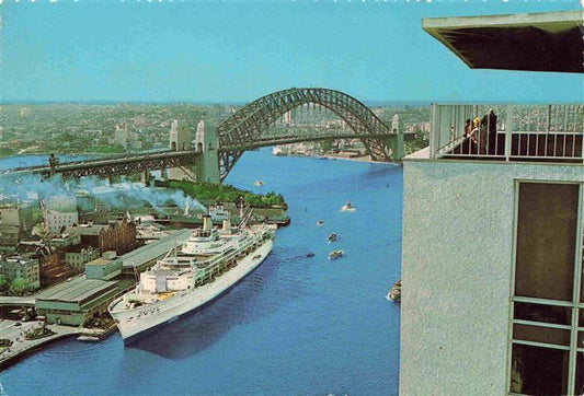 73969520 Sydney NSW Australie Harbour Bridge et terminal outre-mer depuis AMP Bui