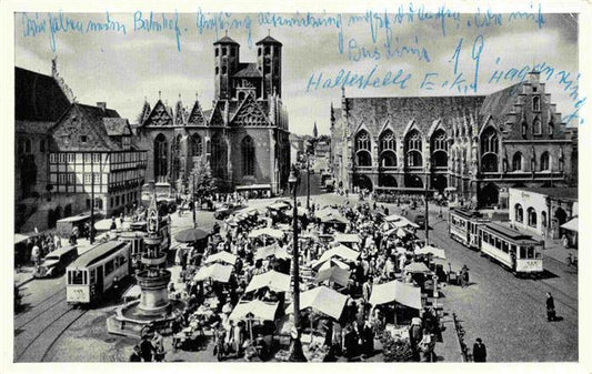 74033668 Strassenbahn Tramway-- Braunschweig Altstadtmarkt