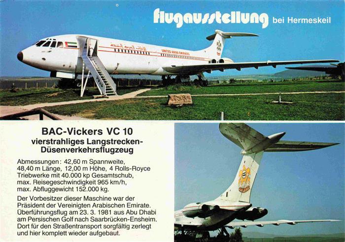 74033921 Flugzeuge Zivil Hermeskeil BAC Vickers VC 10 LEO Junior