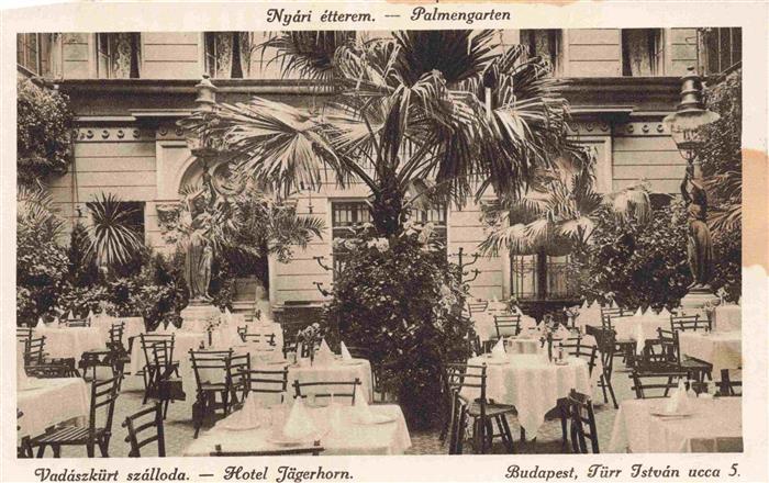 73969495 BUDAPEST HU Vadaszkuert szalloda Nyári étterem Hôtel Jaegerhorn Palmeng