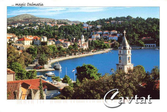 73970537 Cavtat Croatia Panorama Hafen