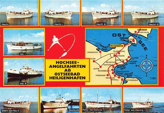 74026983 Schiffe Ships Navires Heiligenhafen Hochsee Angelfahrte Ostseebad