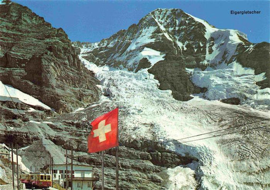 74027897 Gletscher Glacier Glaciar Ghiacciaio-- Eiger Moench Eisenbahn Schweiz