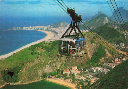 74027904 Seilbahn Cable-Car Telepherique Brazil Rio de Janero