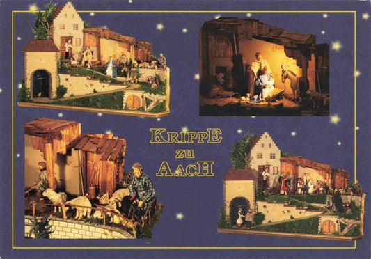 74027920 Krippe Weihnachtskrippe Crib Copier Pfarrkirche St Nikolaus Aach