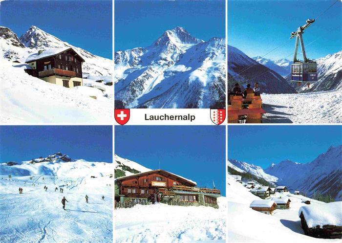 74027922 Seilbahn Cable-Car Telepherique Ski Loetchental Wallis Lauchenalp