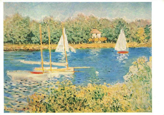 74030063 Monet Claude Kuenstlerkarte le bassin d'argenteuil