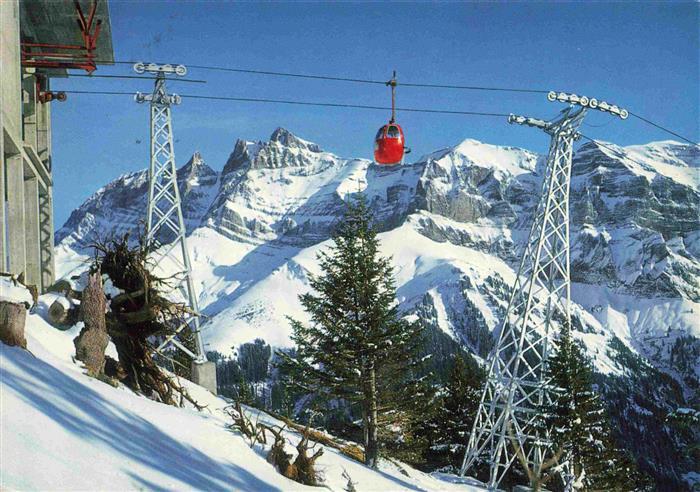 74030073 Seilbahn Cable-Car Telepherique Champery Valais